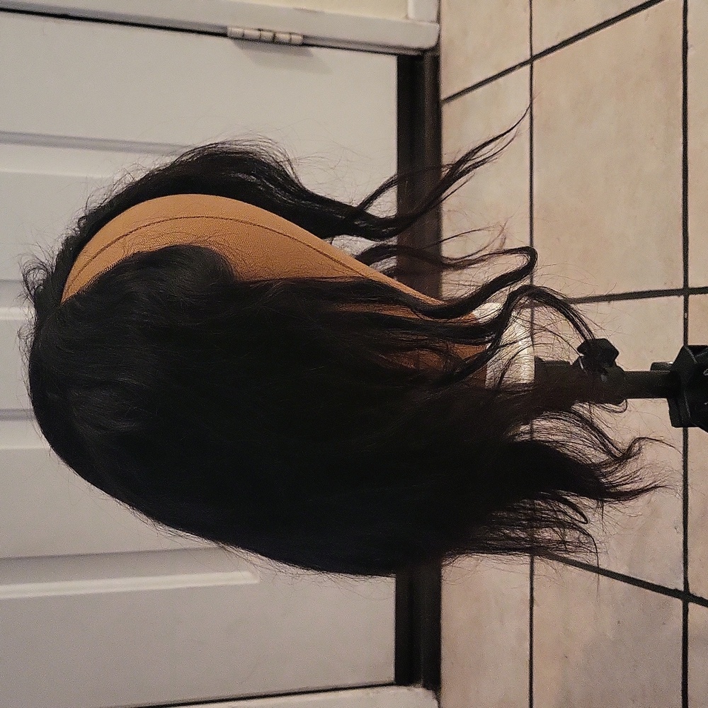 V Part Human Hair Wig